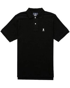 Psycho Bunny Piqué-Weave Polo Shirt - Black