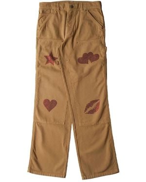 Sky High Farm Sh4U Double Knee Trousers - Brown