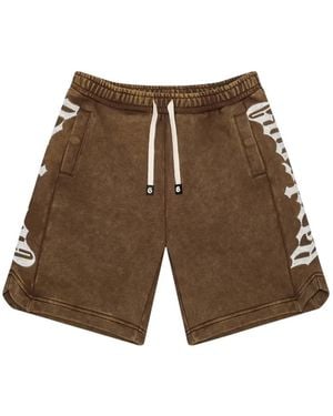 Godspeed Shorts Mit Logo-Stickerei - Weiß