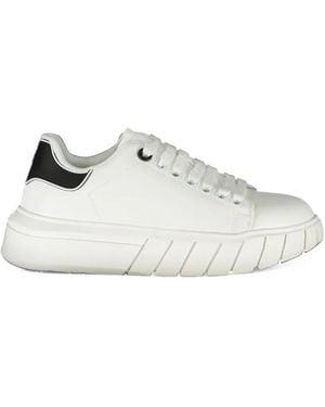 Gaelle Paris Platform Lace-Up Sneakers - White