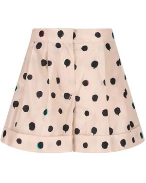 Fendi Polka Dot Shorts - Natural