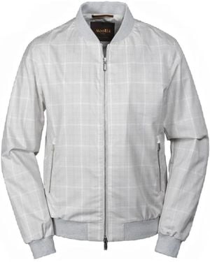 Moorer Sorano Zip-Fastening Bomber Jacket - Grey