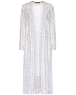 Missoni Chevron-Knit Cardigan - White