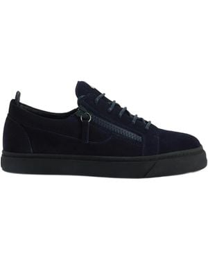 Giuseppe Zanotti Frankie Zip-Lace Trainers - Blue