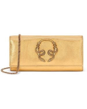 Roberto Cavalli Serpentine Chain Wallet - Natural