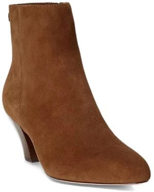 Ralph Lauren Emersyn Suede Ankle Boots - Brown