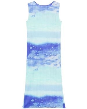 Pleats Please Issey Miyake Pleats Please Sleeveless Midi Dress - Blue