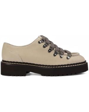Doucal's Leather Derby Shoes - White