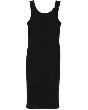 Liu Jo Midi Dress With Bejewelled Detail - Black