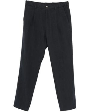 Herno Button Pleated Pants - Black