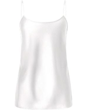 Genny Spaghetti-Strap Top - White