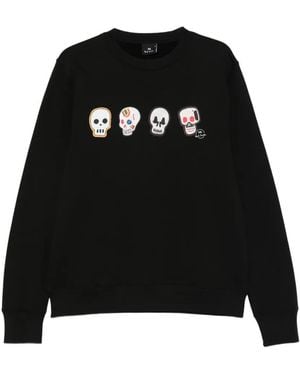 Paul Smith Sweatshirt Mit Totenkopf-Print - Schwarz
