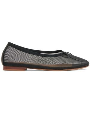 Mansur Gavriel Dream Ballerina Mesh Ballet Flats - Black