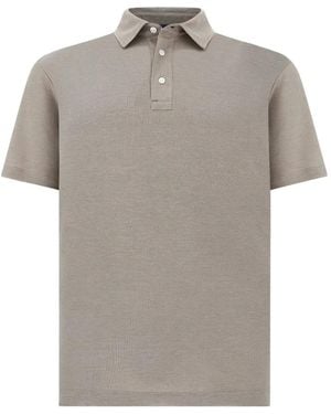 Paul & Shark Interlock-Texture Polo Shirt - Gray