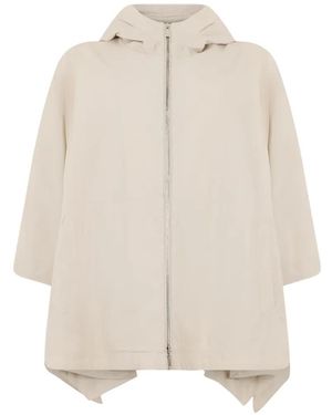 Moorer Albany-Knp Hooded Jacket - White