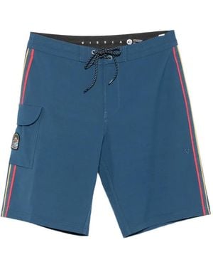 Vissla Short De Bain Long Sets À Bandes Latérales - Bleu