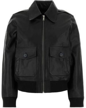 A.P.C. Chaqueta De Cuero Gaelle - Negro