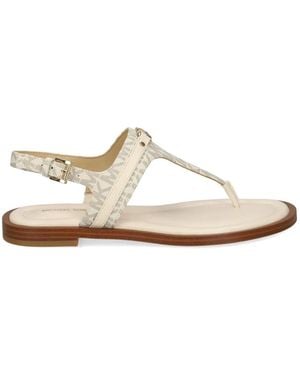 MICHAEL Michael Kors Mandy T-Strap Sandals - White