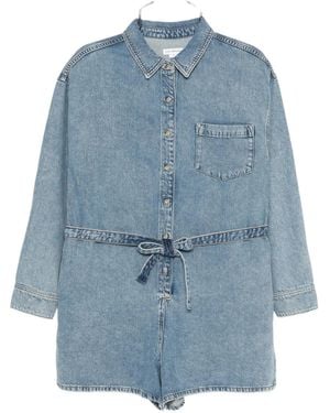 GOOD AMERICAN Weightless Denim romper - Blau