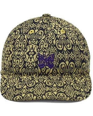 Needles Embroidered-Butterfly Baseball Cap - Green