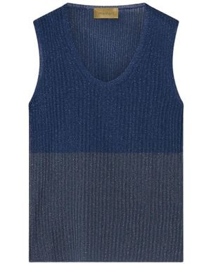 Momoní Blioa Ribbed-Knit Top - Blue