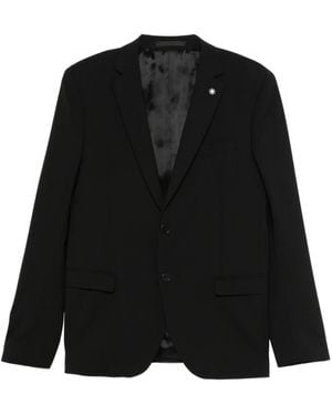 Manuel Ritz Buttoned Wool-Blend Jacket - Black