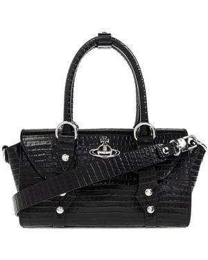 Vivienne Westwood Kameratasche mit Prägung - Schwarz