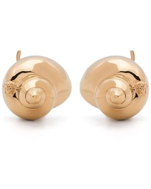 Versace Ohrclips in Muschelform - Natur