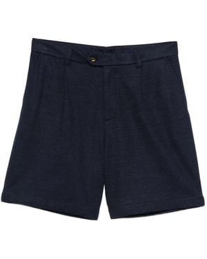 Eleventy Knitted Deck Shorts - Blue