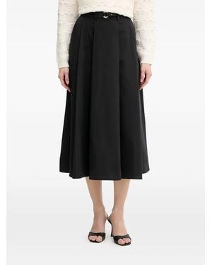 Morgan Belted Skirt - Black