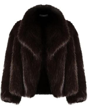 Nineminutes The Marylin 25 Faux-Fur Coat - Black