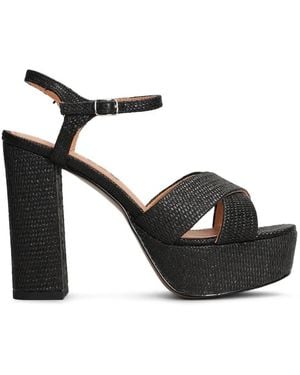 Bibi Lou Primrose Woven Sandals - Black