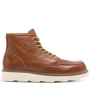 Docksteps Lace-Up Leather Boots - Brown
