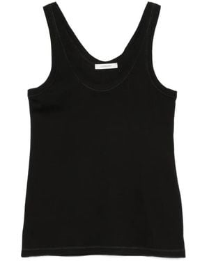 Lemaire Scoop-Neck Tank Top - Black