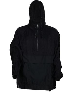 Valentino Garavani Logo-Patch Hooded Jacket - Black