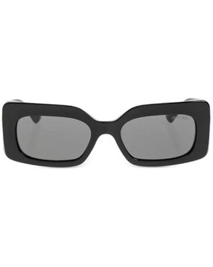 Jimmy Choo Rectangle-Frame Sunglasses - Grey