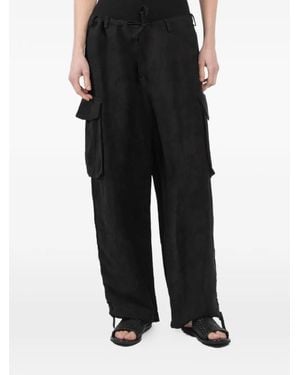 Masnada Drawstring Cargo Pants - Black