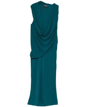 Tom Ford Abito Midi Smanicato - Verde