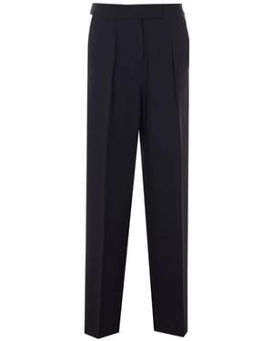 Patrizia Pepe Wide-Leg Tailored Trousers - Blue