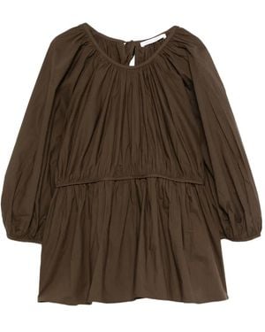 Cecilie Bahnsen Cotton Blouse - Brown