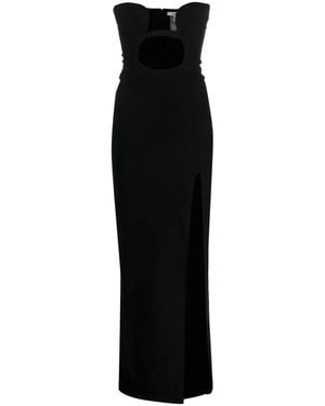 Nensi Dojaka Cut-Out Detail Strapless Dress - Black