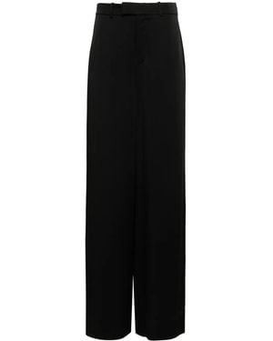 Saint Laurent Satin Trousers - Black