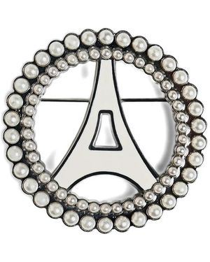 Manière De Voir Embellished Brooch - Mettallic