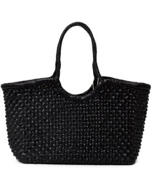 Dragon Diffusion Nantucket Cactus Weave Tote Bag - Black