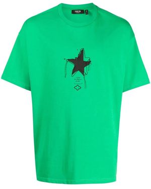 FIVE CM Star-Print T-Shirt - Green