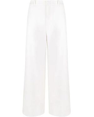 Max Mara Belt-Loops Trousers - White