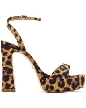 Badgley Mischka Caia Sandalen Mit Animal-Print - Mettallic