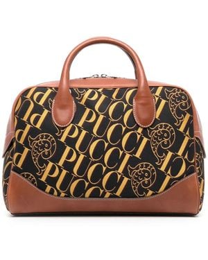 PUCCI Logo-Print Tote Bag - Black