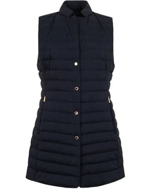 Moorer Gayle-S3 Quilted Coat Vest - Blue