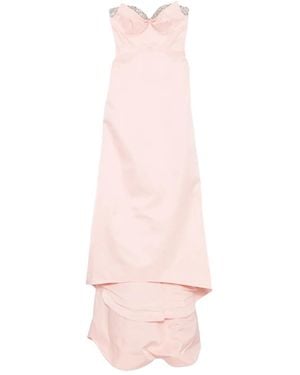 McQueen Embellished Layered Dress - Pink
